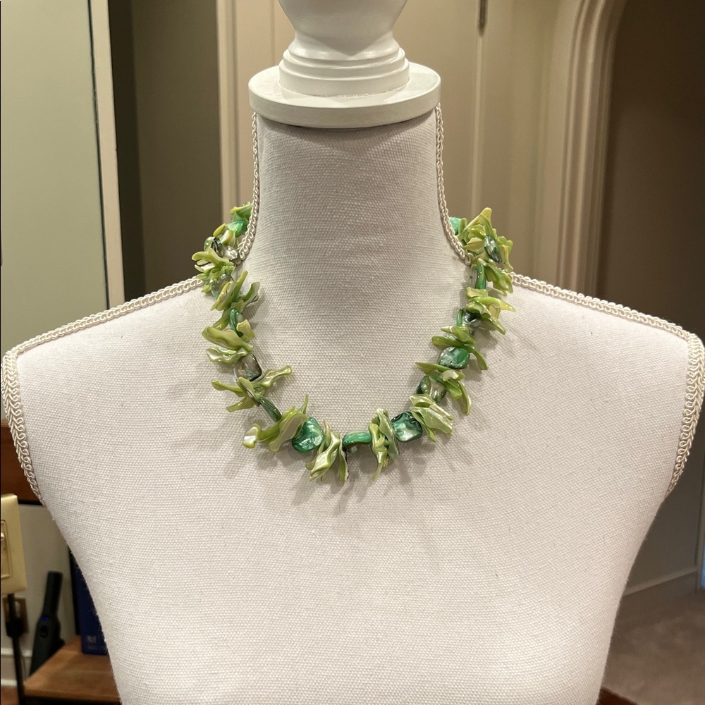 Green Shell Necklace - image 1